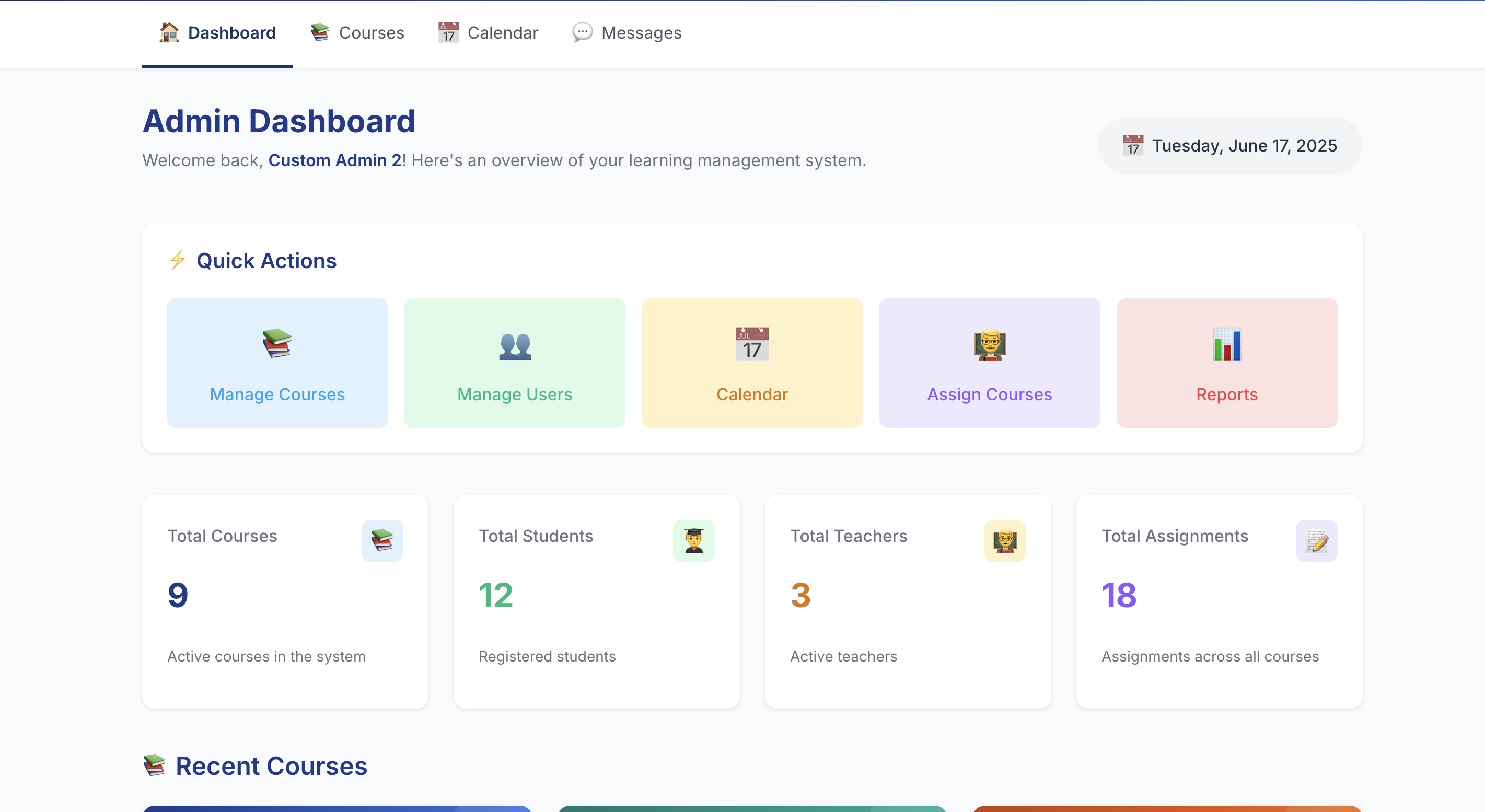Admin Dashboard