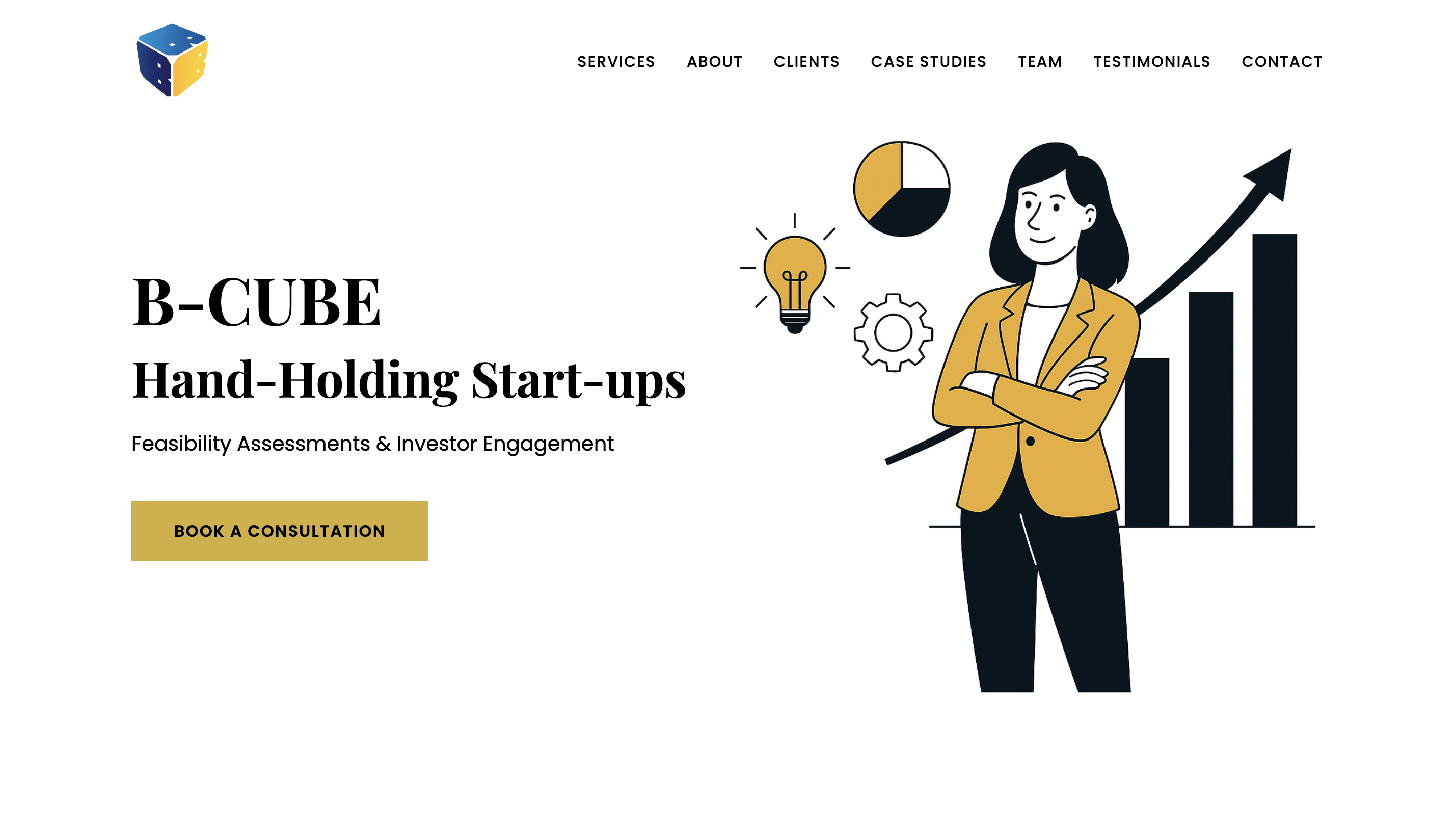 B-CUBE Startup Consulting Website