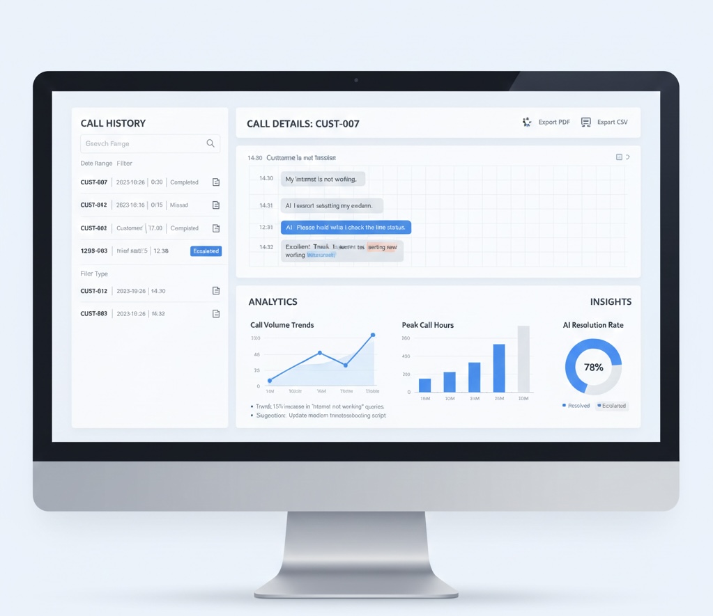 Call History and Analytics