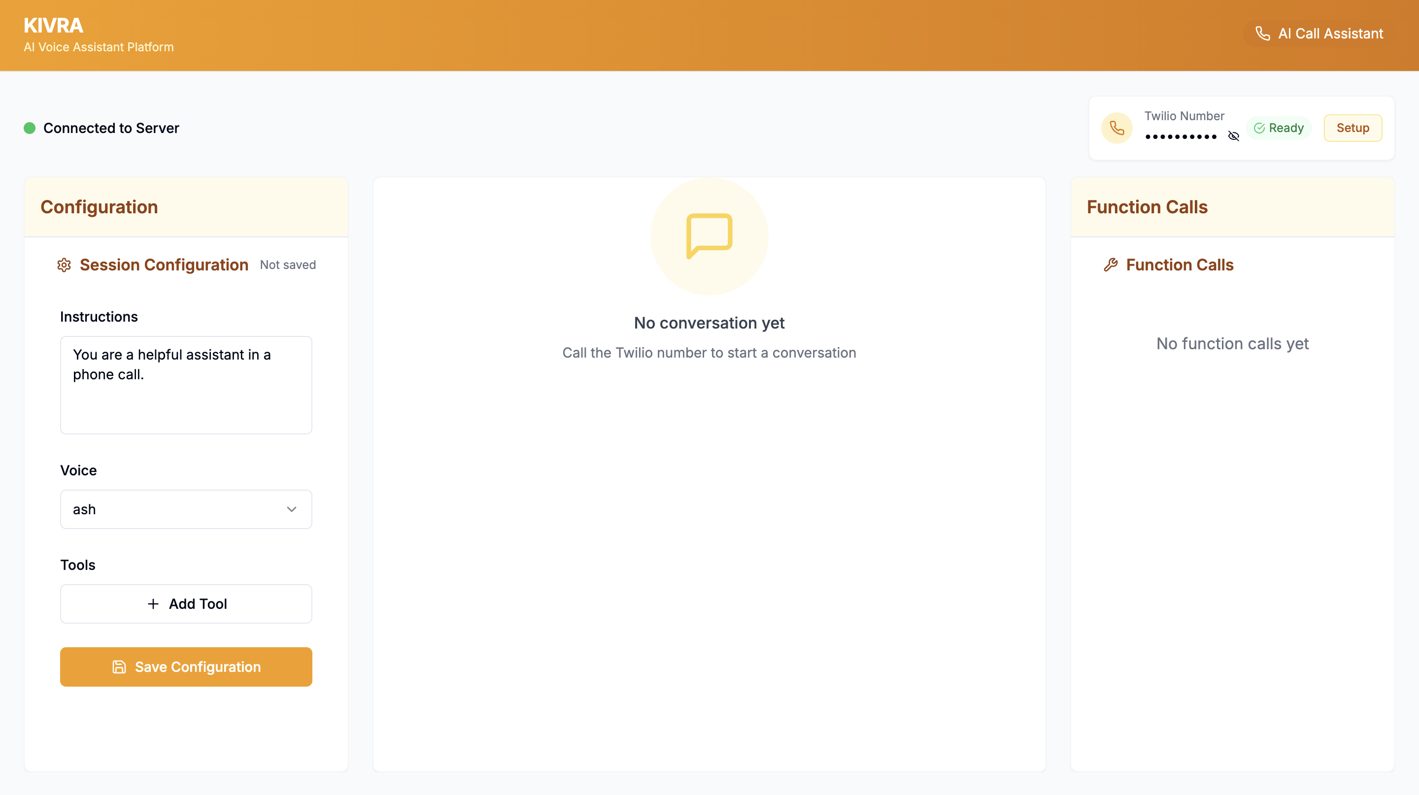 Kivra AI Call Center Dashboard
